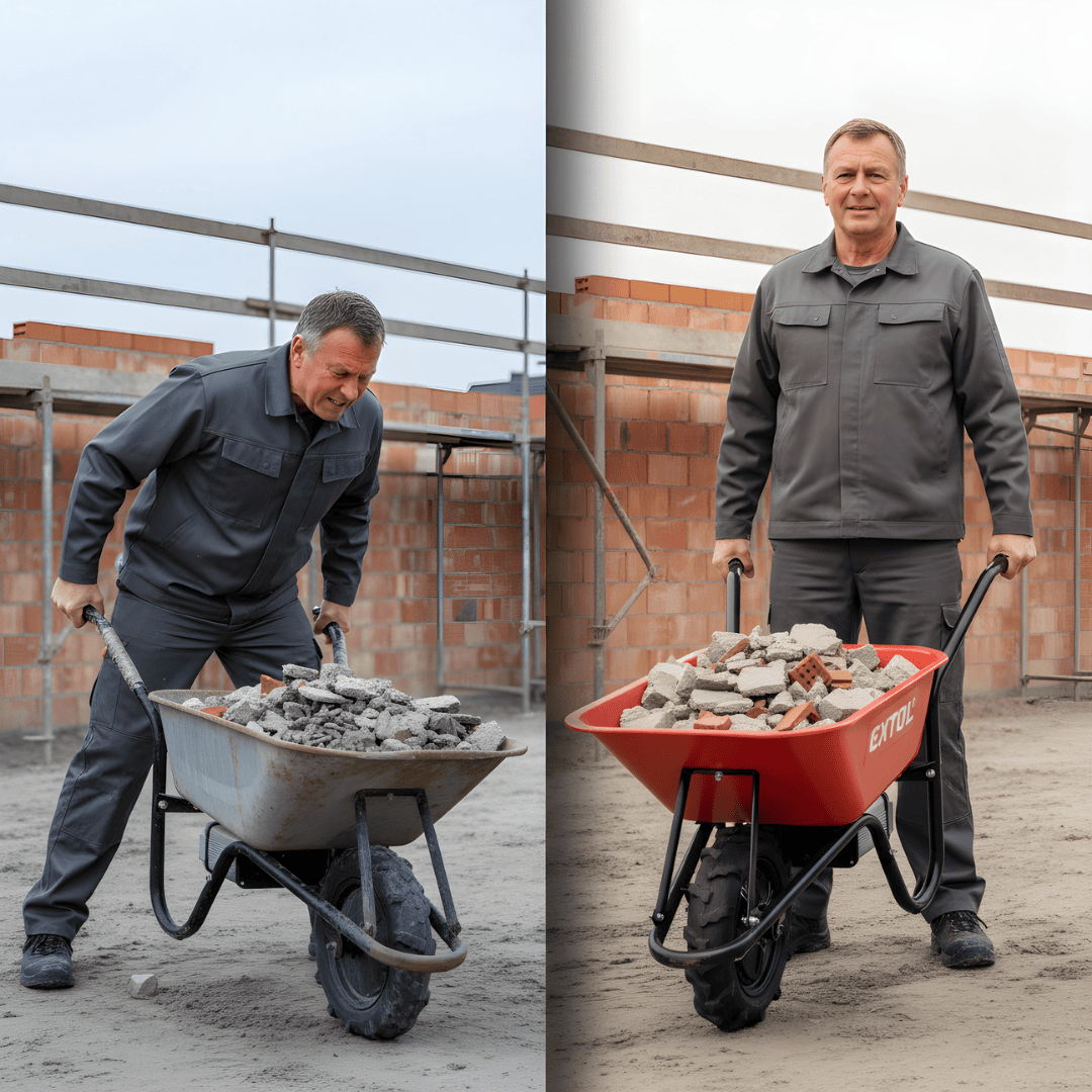 Schubkarre elektrisch vs normal: Was lohnt sich wirklich?