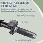 Elektrische Schubkarre mit Akku, 80L Mulde, EXTOL CRAFT