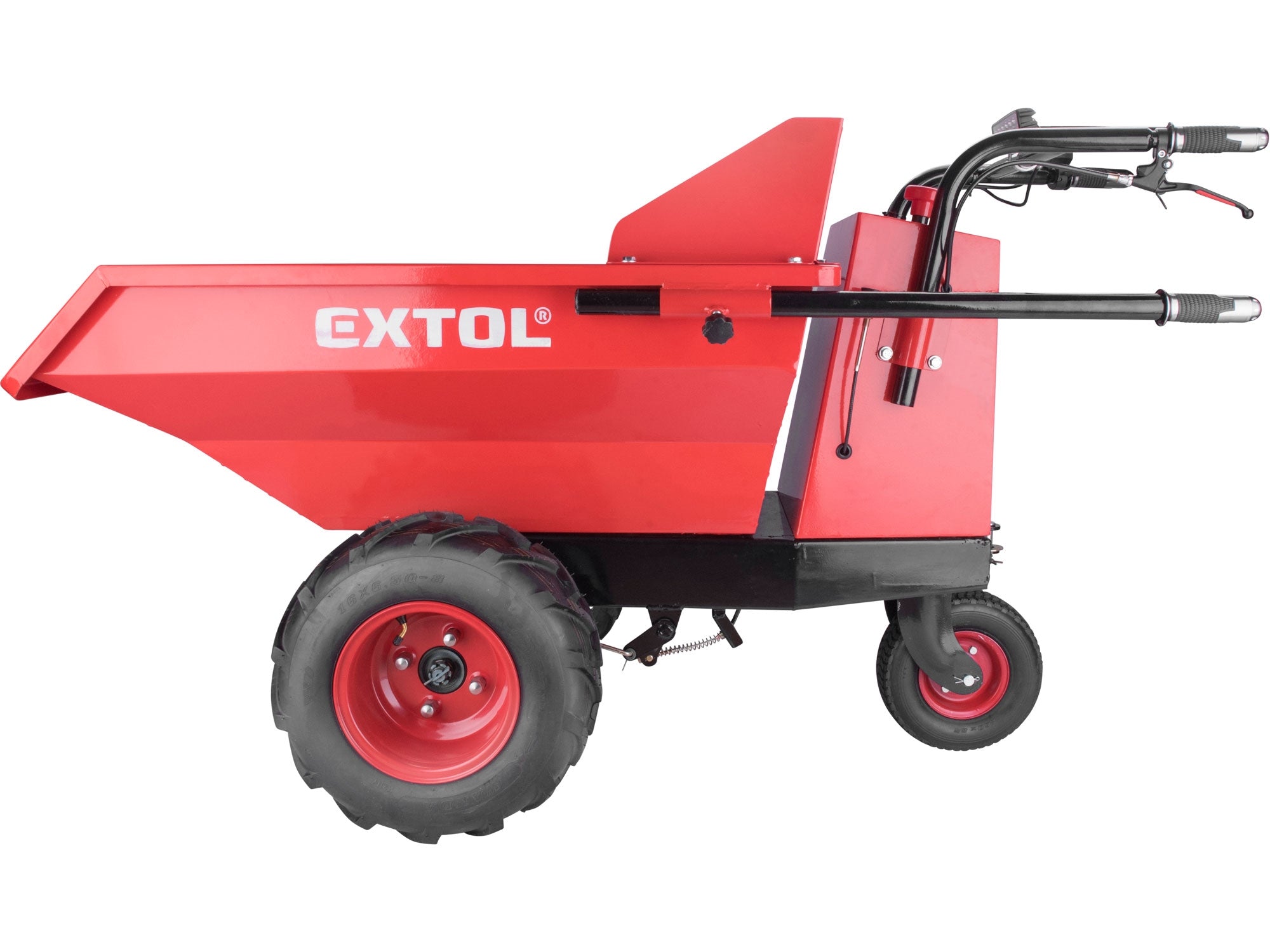 Elektrischer Dumper mit Akku, 200L Mulde, 400kg Traglast, EXTOL PREMIUM
