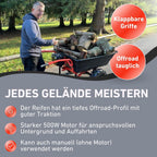 Elektrische Schubkarre mit Akku, 300kg, 300L Mulde, 40V, EXTOL PREMIUM