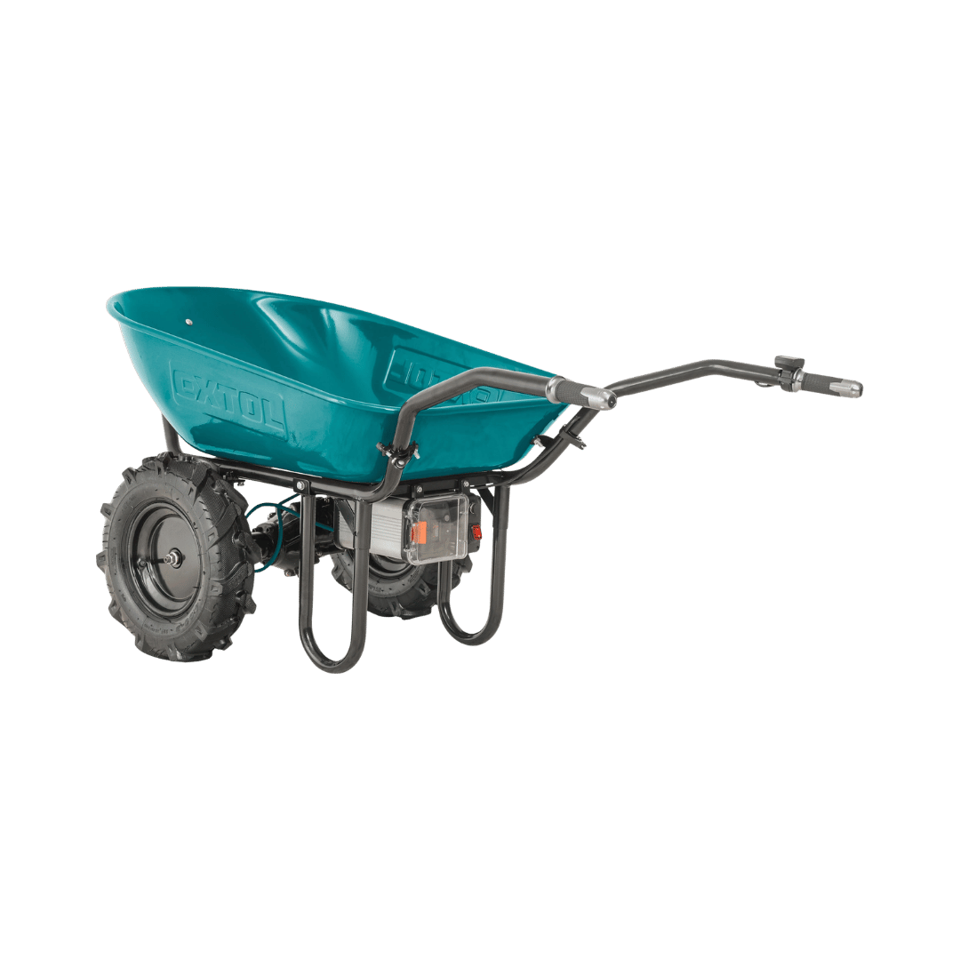 Elektrische Schubkarre mit Akku, 100L Mulde, EXTOL INDUSTRIAL