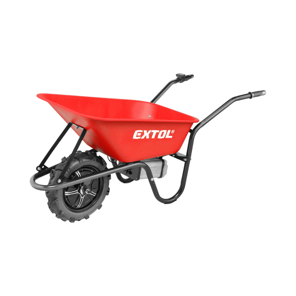 Elektrische Schubkarre mit Akku, 80L Mulde, EXTOL PREMIUM