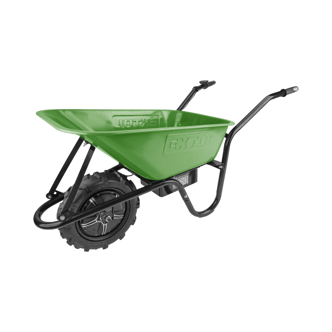 Elektrische Schubkarre mit Akku, 80L Mulde, EXTOL CRAFT